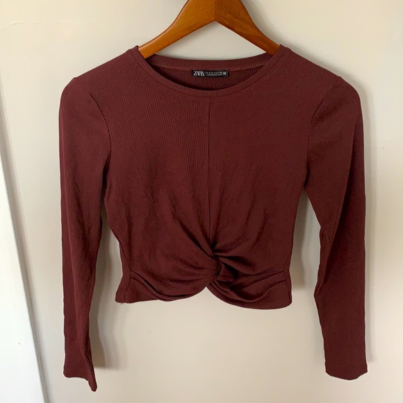 Zara Tops - Zara long sleeve ribbed shirt